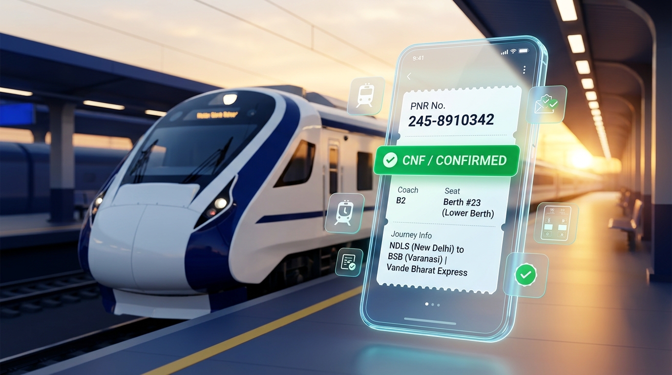 IRCTC PNR Status Check - Live 10-Digit Railway Ticket Confirmation